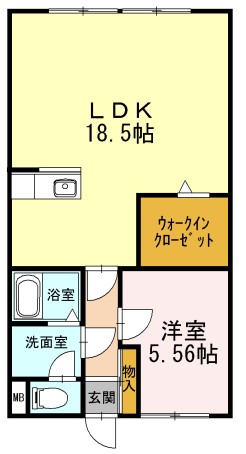 コンフォール蜆塚 302号室 間取り
