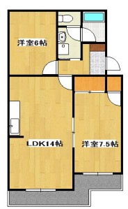 スカイシャトウ城山Ⅰ 402号室 間取り