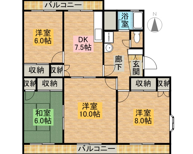 ヴェルディ広沢 101号室 間取り