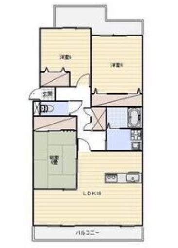 マンションたむかい 203号室 間取り