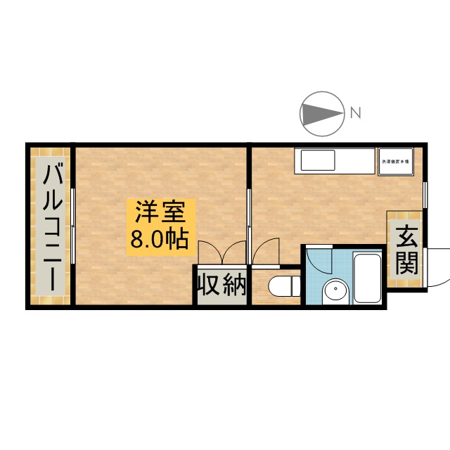 エマージュＳｈｉｇｅⅡ 306号室 間取り