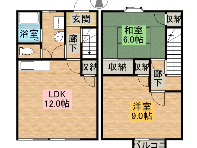 ラミュッセ蜆塚 102号室 間取り