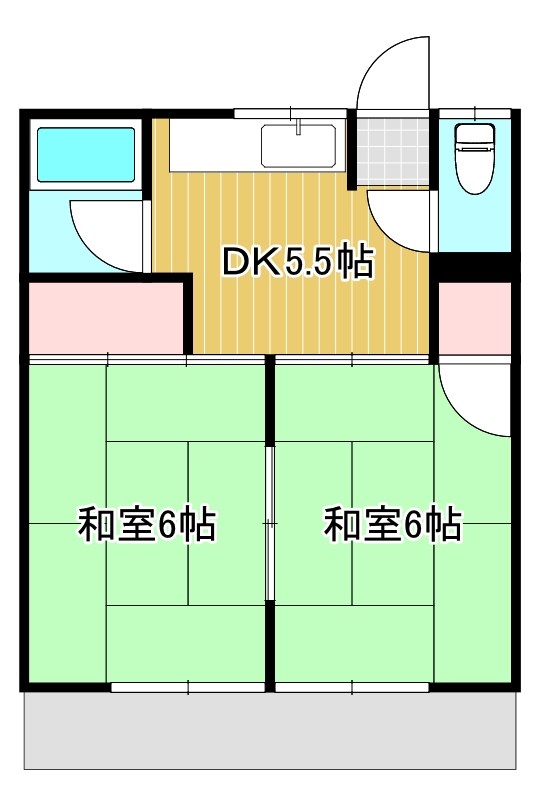 コーポ米津 103号室 間取り