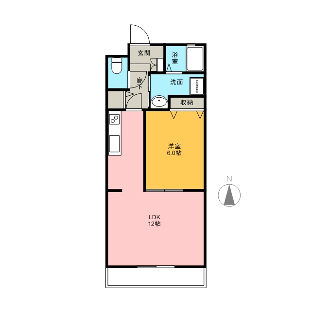 Ｍ&rsquo;ｓ　ｄｒｅａｍ　Ⅴ 105号室 間取り