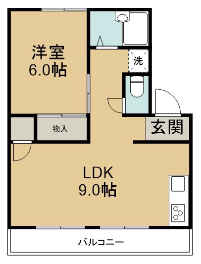 ＷＥＳＴＨＩＬＬ２１ 201号室 間取り