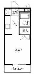 サンアベニュー富塚Ⅱ 202号室 間取り