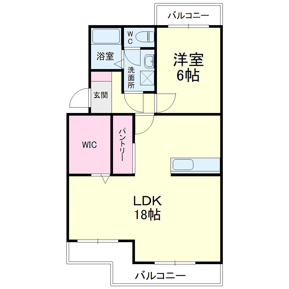 スカイシャトウ城山Ⅱ 401号室 間取り