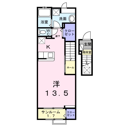 ティーズ　センティア 203号室 間取り