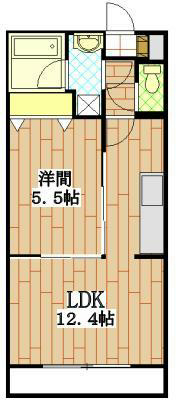 エルマーノⅠ 103号室 間取り