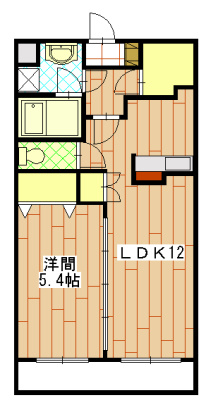 アンソレイユⅢ 105号室 間取り
