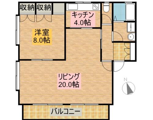 エステイトピアⅢ 102号室 間取り