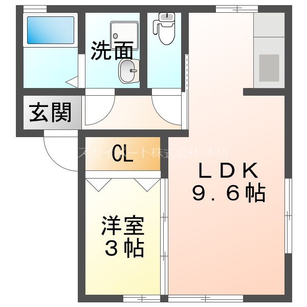 センティエロ上浅田 101号室 間取り
