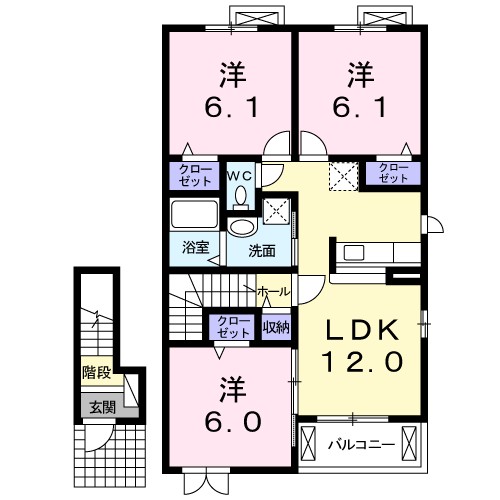 セジュール　パークⅡ 間取り図
