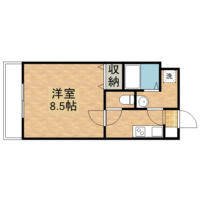 Ｒｉｖｉｅｒａ 305号室 間取り