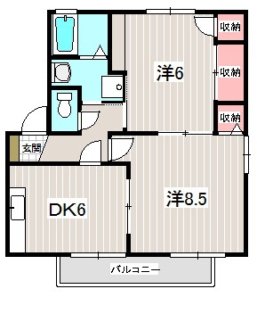 サンヴェルデＢ 203号室 間取り