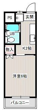 佐鳴台テニスビレッジ C-9号室 間取り
