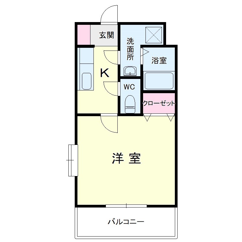 グレイス・ランⅠ 208号室 間取り