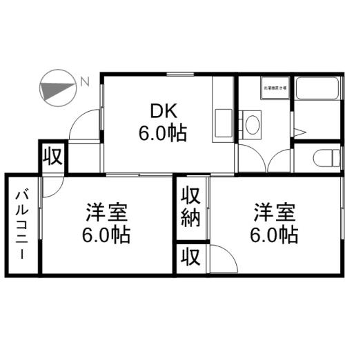 セジュールイシャラヤマ 103号室 間取り