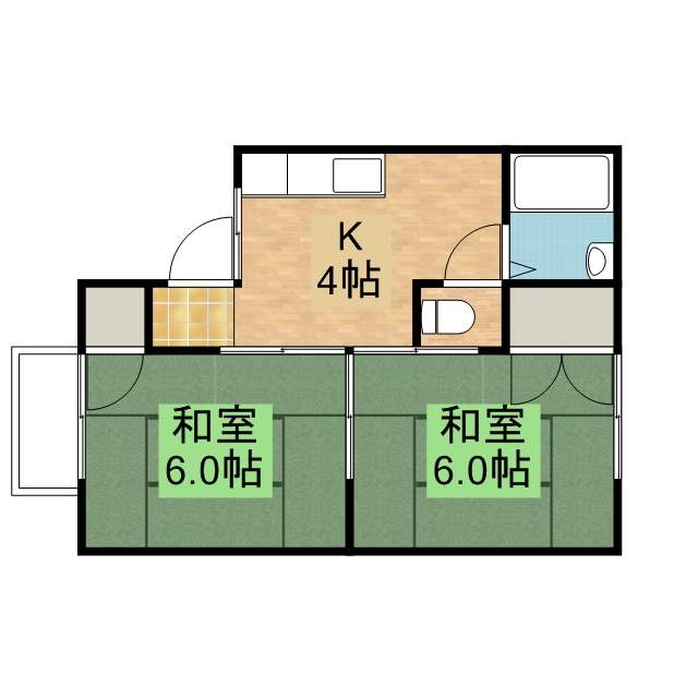 ラムール斉田 207号室 間取り