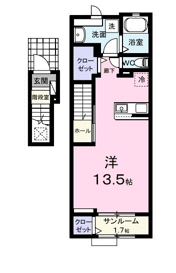 エル　セレーノ 202号室 間取り