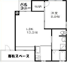 Ｃｒｅａ　Ｐｉｅｃｅ 201号室 間取り