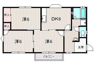 コリーナ蜆塚 203号室 間取り