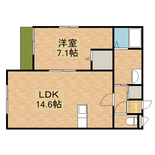 棒屋第一舞阪ハイツ 101号室 間取り