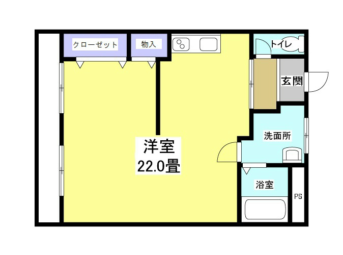 ロイヤルビレッジ 2F5号室 間取り