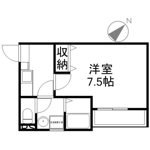 クレフラスト寺島町 202号室 間取り