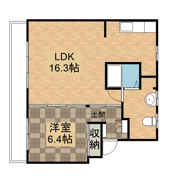 Ｒｅ・Ｌｕｆｆｙ W202号室 間取り