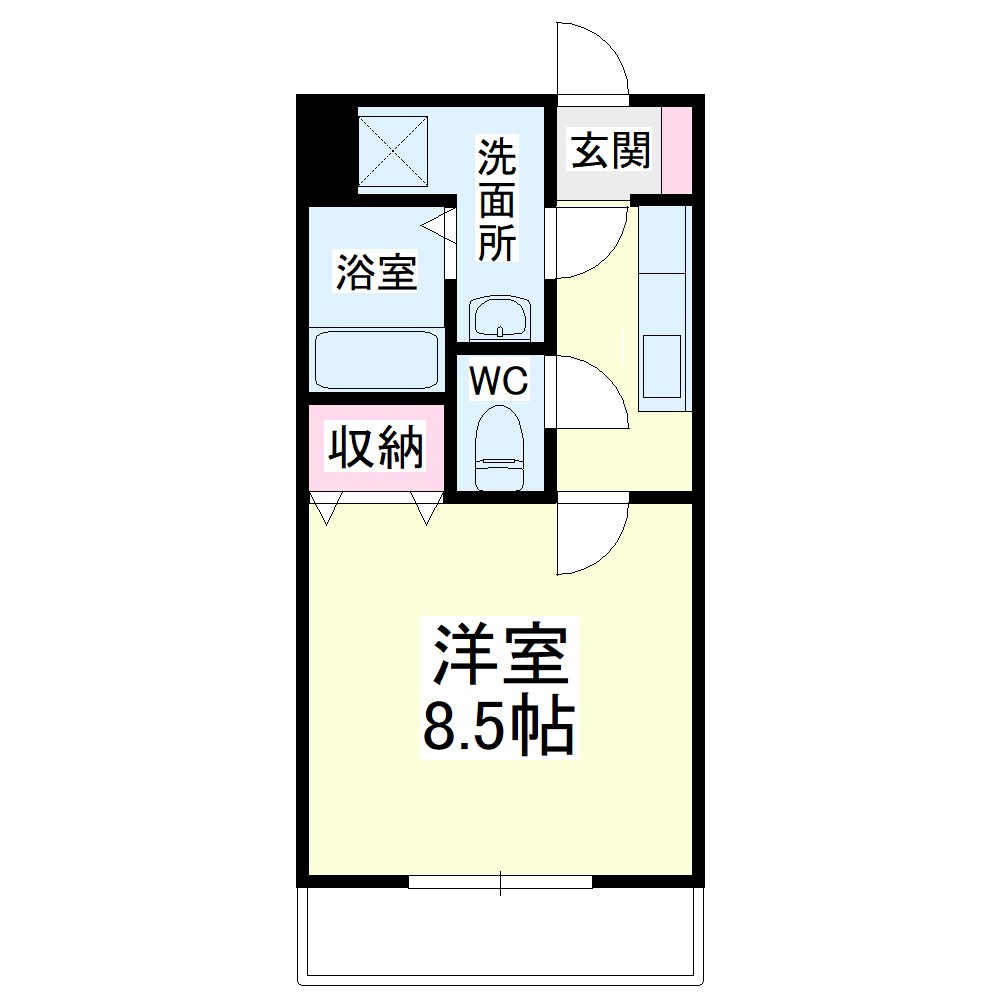 サンホープⅡ 206号室 間取り
