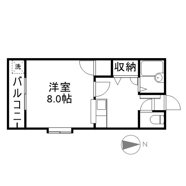 オーガスタＢⅡ 101号室 間取り