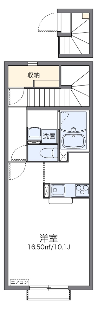 レオネクスト藤Ⅲ 206号室 間取り