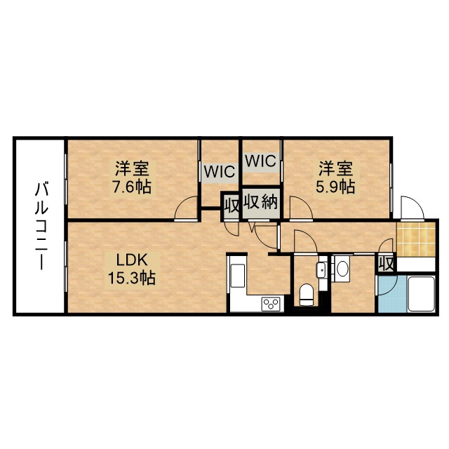 グリーンコート広沢 101号室 間取り