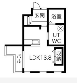 ＶＩＬＬＡ　ＣＯＺＹ 4B号室 間取り