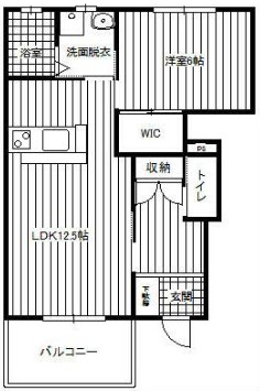 Ｃａｓａ　ｄｉ　Ｏｒａｎｇｅ 103号室 間取り
