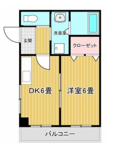 グランデージププレⅢ 201号室 間取り