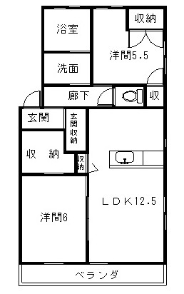 サニーデイヅＫＡＫＵＲＯ 101号室 間取り