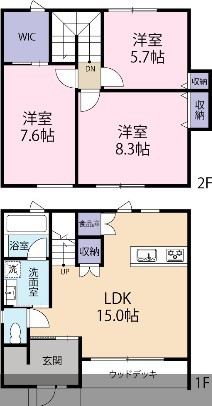ビアンヌール布橋２丁目リベルテ Y号室 間取り