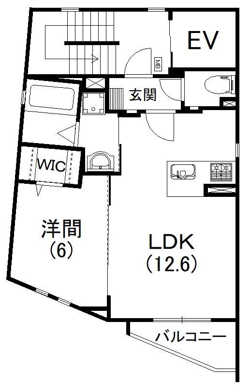 ミレニオ　レジデンス 201号室 間取り