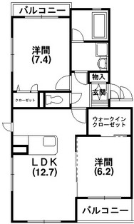 グレイス並木 302号室 間取り
