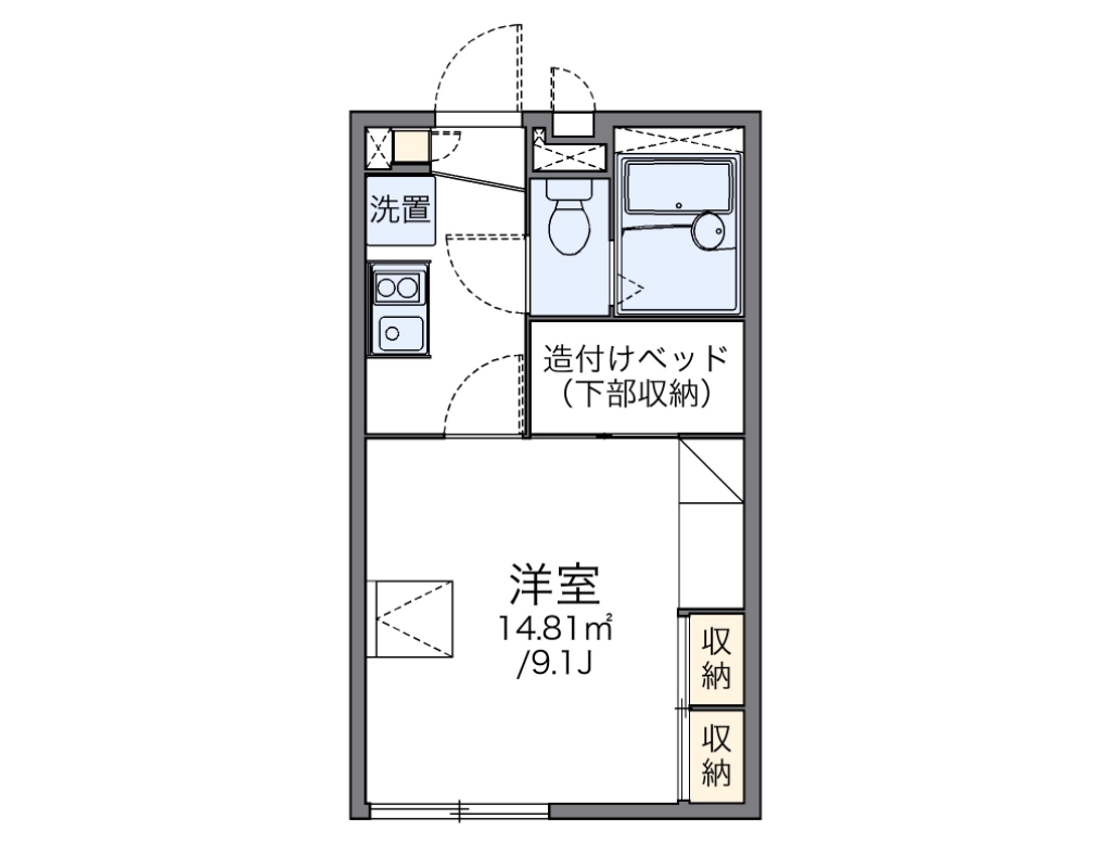 レオパレスエスカーラ 105号室 間取り