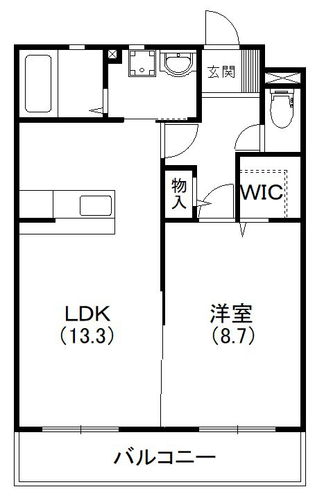 ＣＡＳＡ　ＳＥＲＥＮＡ 301号室 間取り