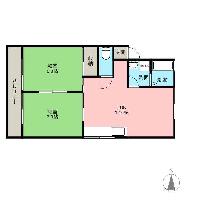 ライトハイツ 101号室 間取り