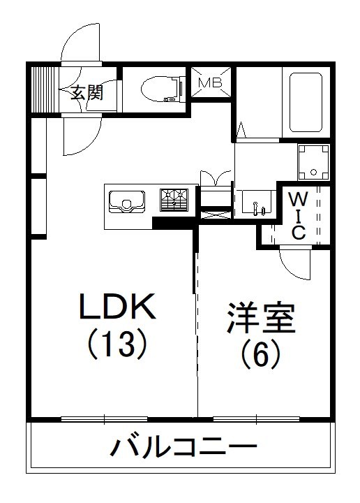 レナトゥス松城 301号室 間取り