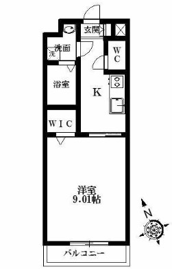 グランストーク八幡 405号室 間取り