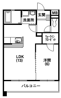 メゾンドヴェルメール 303号室 間取り