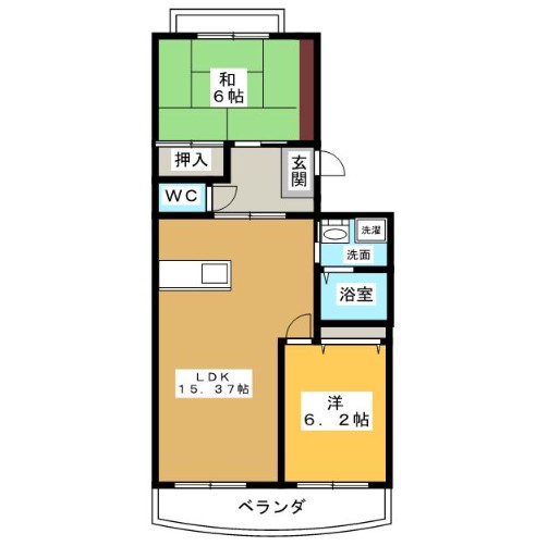 アプリットハマナコ 301号室 間取り