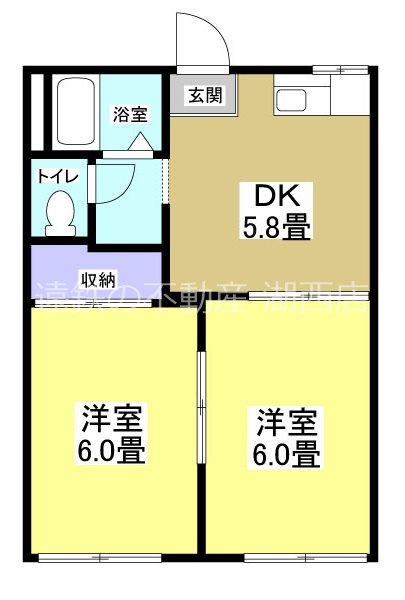 メゾン谷上Ａ 202号室 間取り