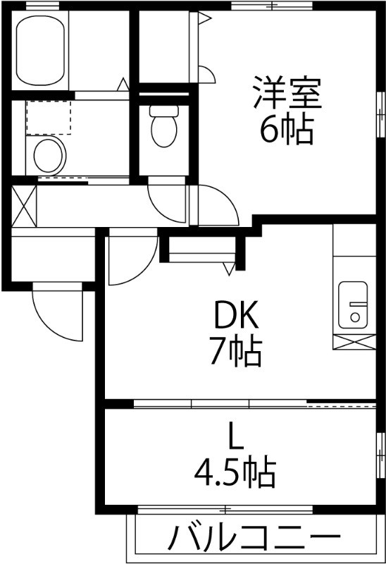 メゾンフローラ 202号室 間取り
